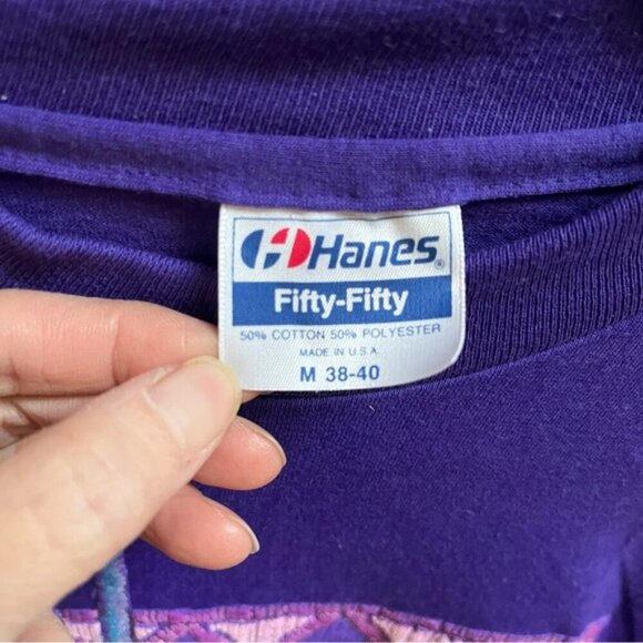 Vintage Hanes Arizona textured scenery t shirt Sz M - Picture 4 of 7